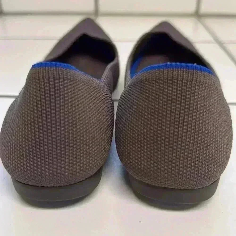 Rothy's Ponts in Mink Purple with Blue Heel Trim Size Women's 6 - Picture 6 of 7